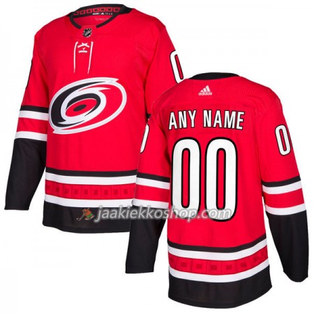 Miehille NHL Carolina Hurricanes Pelipaita Custom Adidas 2017-2018 Punainen Authentic